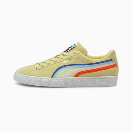 Suede Triplex Tech Sneakers, Yellow Pear-Puma White, small-AUS