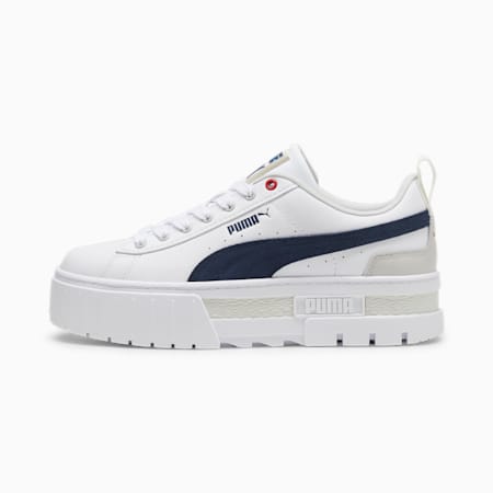 Baskets Mayze Lth Femme, PUMA White-Club Navy, small