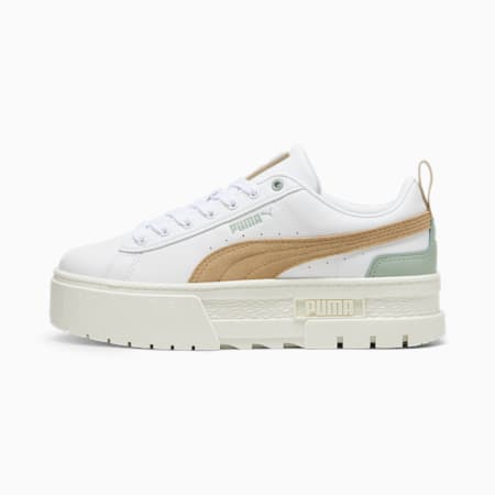 Sneaker Mayze da donna, PUMA White-Prairie Tan, small