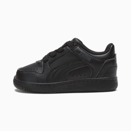 Rebound Joy Low AC Babies' Trainers, Puma Black-Puma Black-Dark Shadow, small-DFA