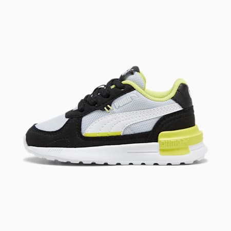 Zapatillas para bebés Graviton AC, Silver Mist-PUMA White-PUMA Black-Lime Sheen, small