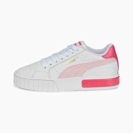 נעלי ספורט לצעירים Cali Star, Puma White-Almond Blossom-Sunset Pink, small-DFA