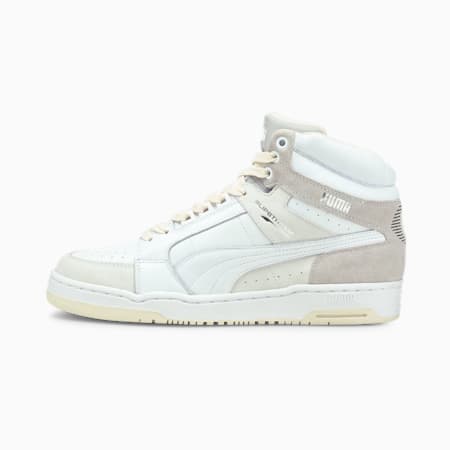 Slipstream Mid Luxe Trainers, Puma White-Gray Violet, small