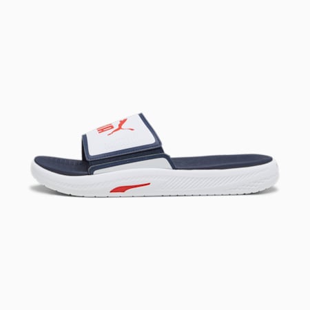 Softride Men's Slides, PUMA White-For All Time Red-PUMA Navy, small-AUS