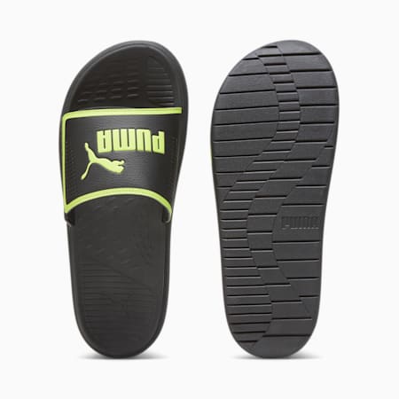 Softride Men's Slides, PUMA Black-Lime Smash, small-THA