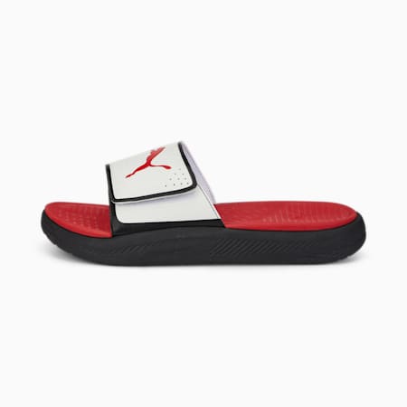 Softride Men's Slides, Puma Black-Puma Red-Puma White, small-THA