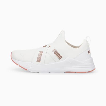 Wired Run Slip-On Women's Trainers, Puma White-Rose Gold, small-PHL