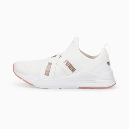 รองเท้ากีฬาแบบสวมผู้หญิง Wired Run, Puma White-Rose Gold, small-THA