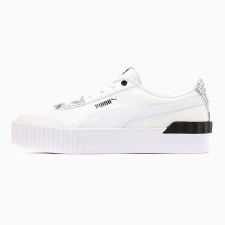 Carina Lift Reptile Women's Trainers | Puma White- White-Puma Black ...