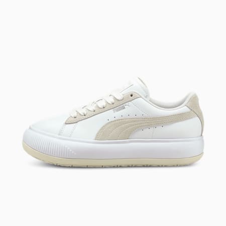 Suede Mayu Mix Women's Trainers, Puma White-Marshmallow, small-GBR