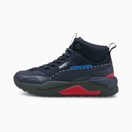 Baskets X-Ray 2 Square Mid Winterised enfant et adolescent, Peacoat-Peacoat-Future Blue-High Risk Red-Puma Silver, small