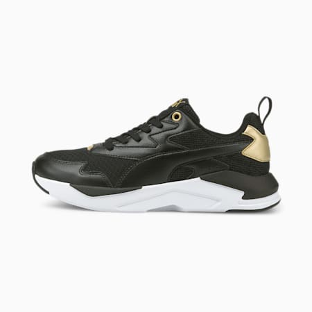 X-Ray Lite Metallic Pop Women's Trainers, Puma Black-Puma Black-Puma Team Gold, small-SEA