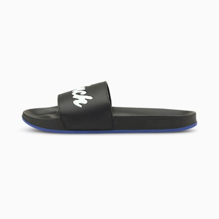 Leadcat FTR Basketball Combine Slide Sandals, Puma Black-Puma White-Nebulas Blue, small-SEA