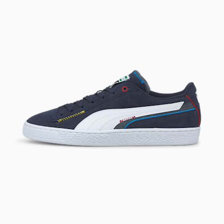 Suede Displaced Basketball Shoes, Parisian Night-Puma White-Dark Slate, small-THA