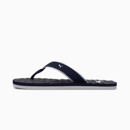 PUMA Alley Unisex Flip Flops, Peacoat-Quarry-Silver, small-IND