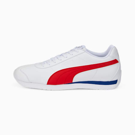 Turin III Trainers, Puma White-High Risk Red-Limoges, small-PHL