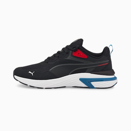 Supertec Trainers, Puma Black-Puma Black-Mykonos Blue-High Risk Red, small-AUS