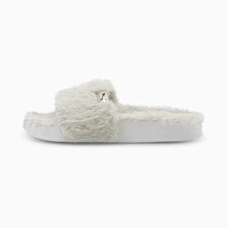 Leadcat YLM Woman's Fluff Slides, Nimbus Cloud, small-AUS