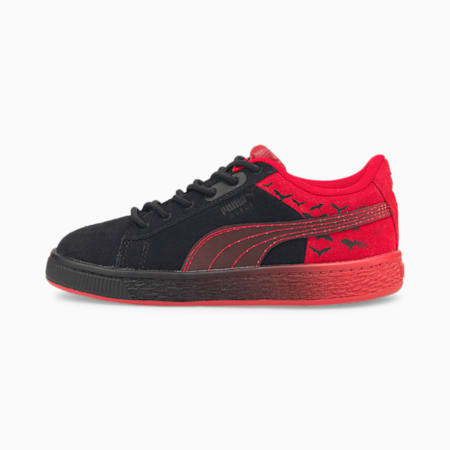 Red boys shop trainers