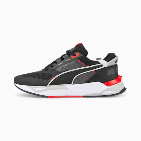 Mirage Sport Tech Sneakers, Puma Black-Quarry-High Risk Red, small