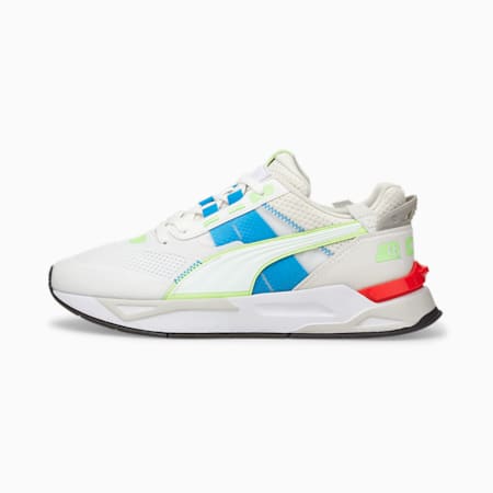 Mirage Sport Tech Trainers, Puma White-Nimbus Cloud-Fizzy Lime, small