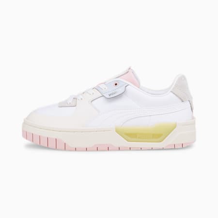 puma white and pink