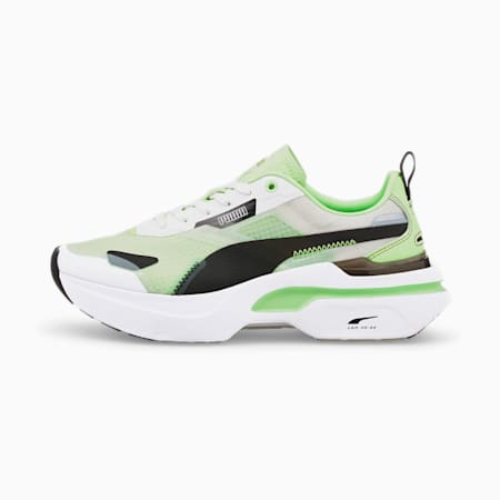 Kosmo Rider Women's Trainers, Puma White-Fizzy Lime, small-GBR