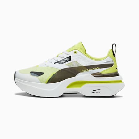 Kosmo Rider Women's Trainers, PUMA White-Lime Sheen, small