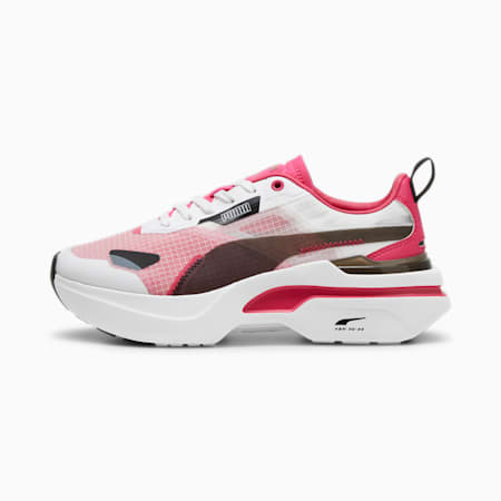 Kosmo Rider Women's Trainers, PUMA White-Garnet Rose, small