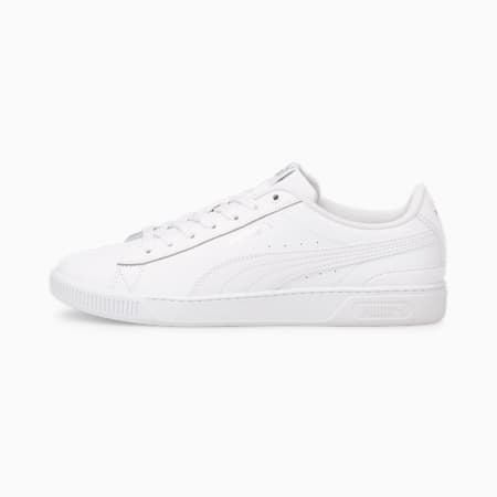 Vikky V3 leren sportschoenen voor dames, Puma White-Puma White-Puma Silver, small