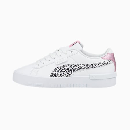 Jada Summer Roar Youth Trainers | Puma White-Puma Black-PRISM PINK-Puma ...