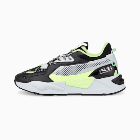 RS-Z Visual Effects Youth Trainers, Puma Black-Green Glare, small