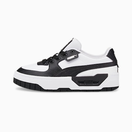 womens black and white puma sneakers