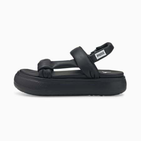 Suede Mayu Summer Women's Sandals, Puma Black-Puma White, small