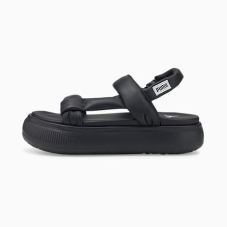 Puma white platform sandals top