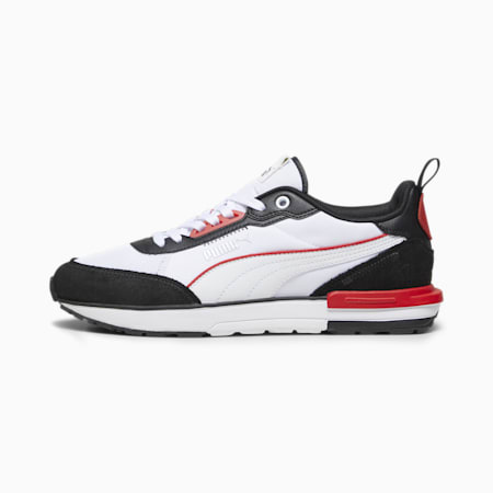 R22 Trainers, PUMA White-PUMA White-PUMA Black-For All Time Red, small-IDN