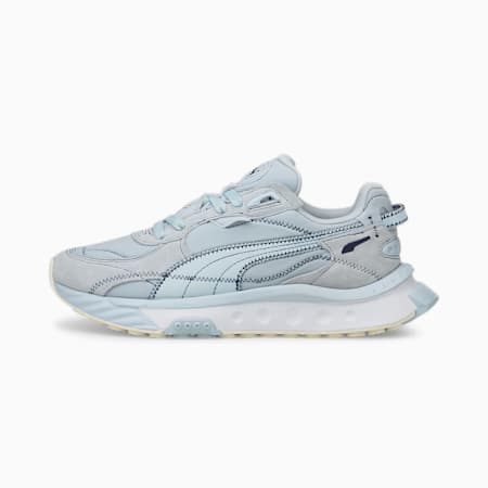 Wild Rider Embroidered Trainers Pristine Whisper White PUMA