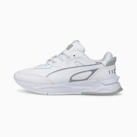 Mirage Sport Reflective Trainers, Puma White-Puma White-High Rise, small-PHL