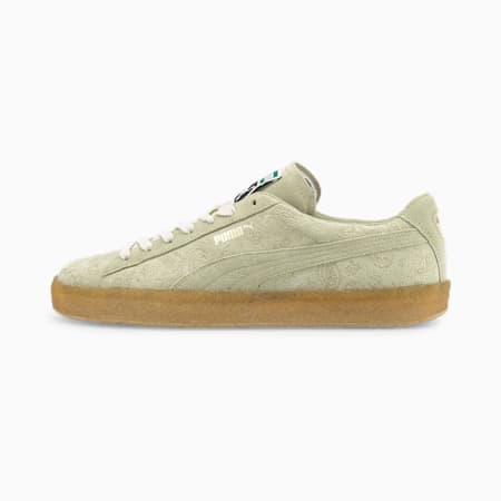 Suede Bloc Patch  Sneakers, Spring Moss, small-IND