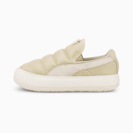 Suede Mayu Slip-On Women's Trainers, Putty-Marshmallow, small-PHL