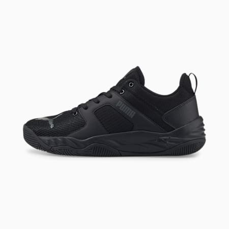 Rebound Future Cage Trainers, Puma Black-Dark Shadow, small-THA
