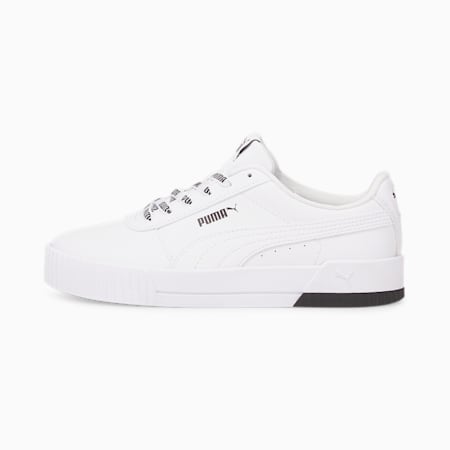 Carina Logomania Women's Trainers, Puma White-Puma White-Puma Black, small-SEA