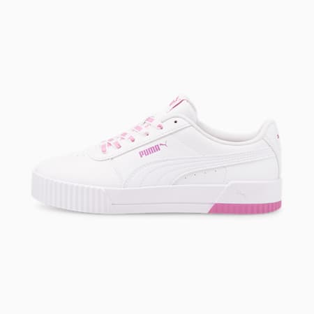 Carina Logomania Women's Trainers, Puma White-Puma White-Opera Mauve, small-SEA