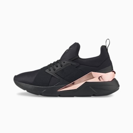 Muse X5 Metal Women's Sneakers, Puma Black-Rose Gold, small-IND