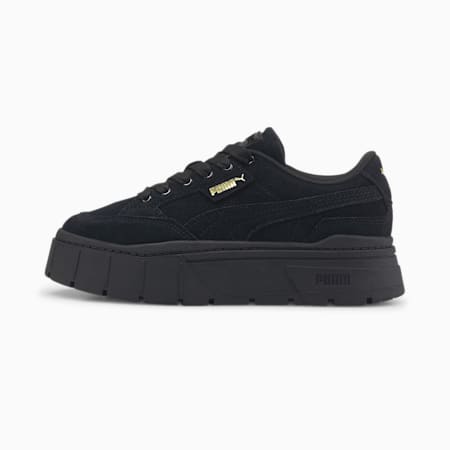 Mayze Stack Suede Sneakers Women | black | PUMA