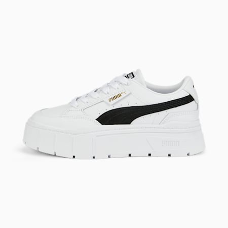 حذاء رياضي للنساء Mayze Stack, Puma White-Puma Black, small-DFA