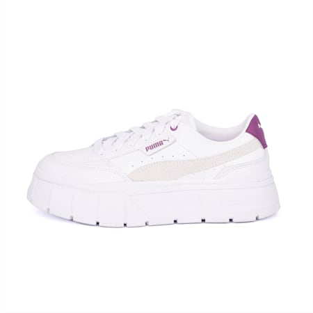 Mayze Stack Women's Sneakers, PUMA White-Crushed Berry, small-AUS
