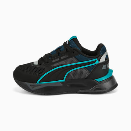 Mirage Sport Tech Kids' Trainers, Puma Black-Marine Blue, small-DFA