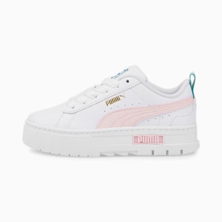 Mayze Girls Leather Sneakers Kids 4 8 years PUMA Shoes PUMA