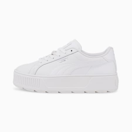 Karmen L Trainers Women, Puma White-Puma White-Puma Silver, small